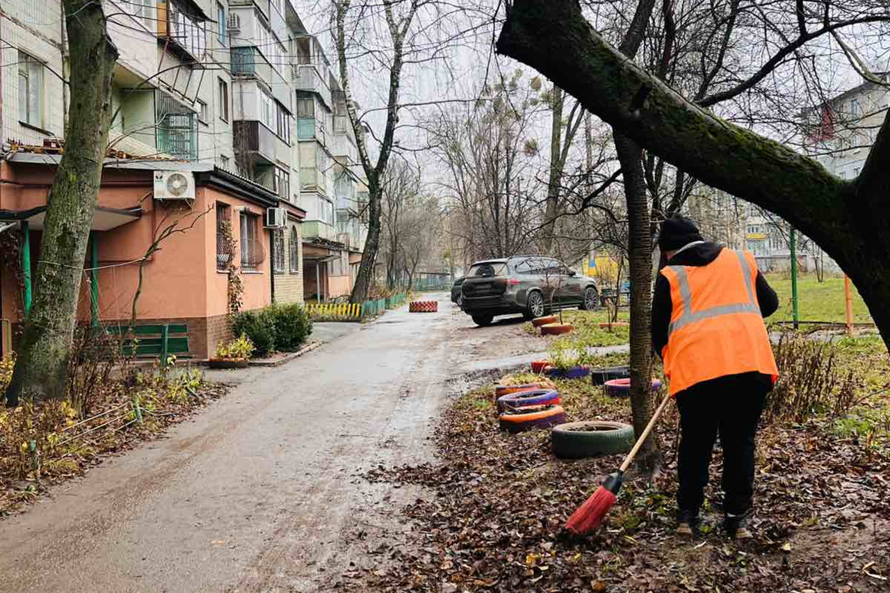 Прибирання прибудинкових територій на Баленка та Уласа Самчука