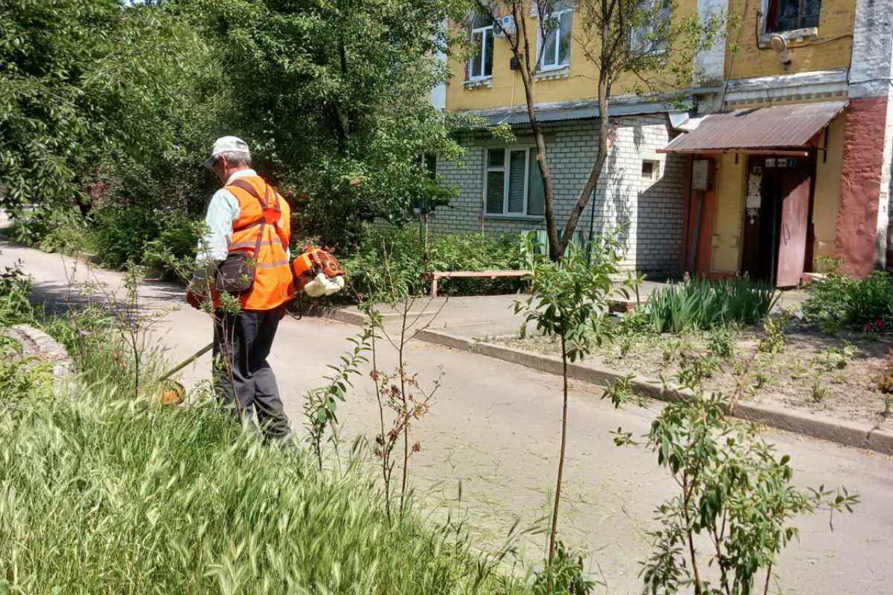 КП «ЖЕО № 2»  ПРОВОДИТЬ   РОБОТИ  ПО   ПОКОСУ ТРАВИ ТА БУР’ЯНІВ – фото 1
