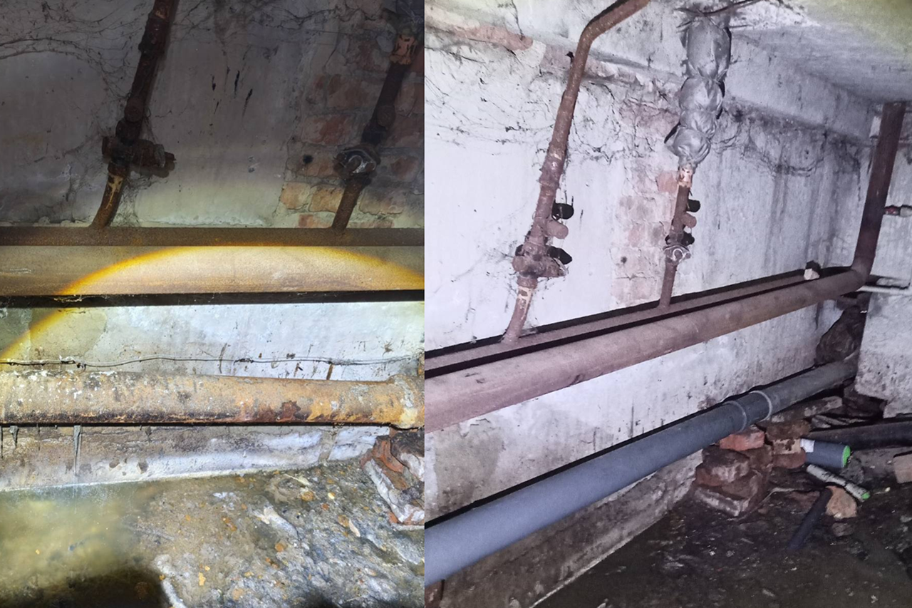 На Європейській, 120 замінили аварійну ділянку мережі водовідведення