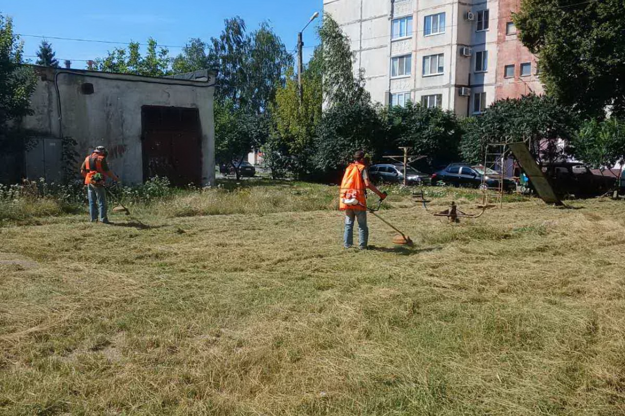ПРАЦІВНИКИ КП «ЖЕО № 2»  ПРОДОВЖУЮТЬ ВИКОНУВАТИ   РОБОТИ  ПО   ПОКОСУ ТРАВИ ТА БУР’ЯНІВ – фото 4