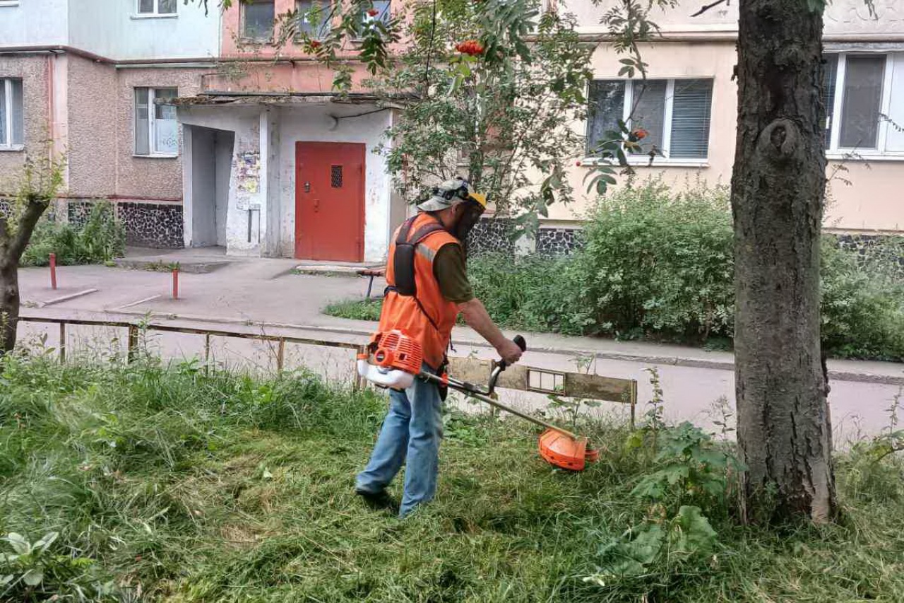 ПРАЦІВНИКИ КП «ЖЕО № 2»  ПРОДОВЖУЮТЬ ВИКОНУВАТИ   РОБОТИ  ПО   ПОКОСУ ТРАВИ ТА БУР’ЯНІВ – фото 3