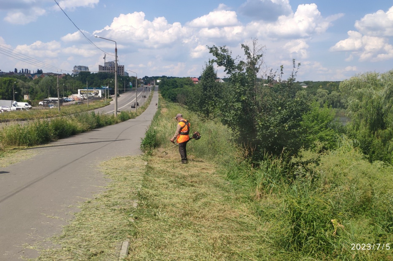 ПРАЦІВНИКИ КП «ЖЕО № 2»  ВИКОНУЮТЬ   РОБОТИ  ПО   ПОКОСУ ТРАВИ ТА БУР’ЯНІВ – фото 3